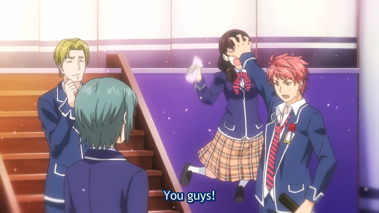 Food Wars! || 恵を退学から救いたい創真は、四宮に料理対決を挑む。四宮が断ると、堂島は無理やり引き受けるよう強要する。|| 食戟のソーマ 神ノ皿 【最高の瞬間】#56