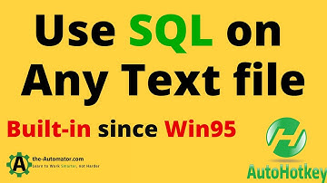 How to run SQL queries on local text files