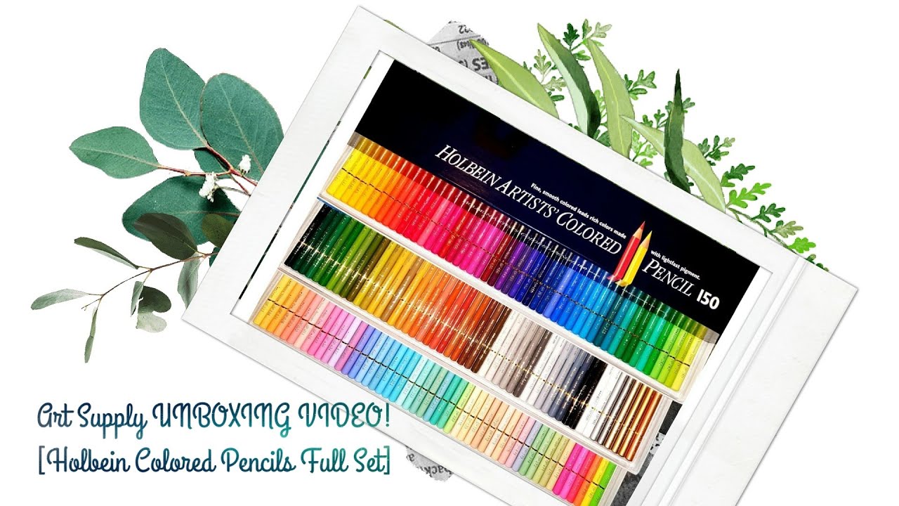 ART SUPPLY UNBOXING VIDEO ☆ Holbein Artist's Colored Pencil Complete Colors 150 Set! YouTube