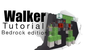 Walking Robot Tutorial! Minecraft Bedrock edition