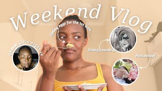 WEEKEND VLOG: Sneak Peek of New Apartment | Eating Eggs for the 1st time | Chit-Chat GRWM +more