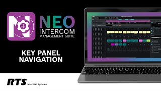 RTS NEO Intercom Management Suite software - Key Panel Navigation
