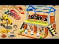 DIY Mini Tractor Builds a Strong Two-Story Brick and Concrete Cow Shed After Thieves Destroyed It