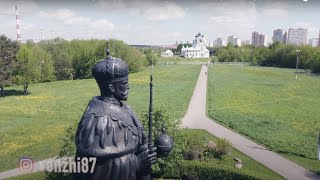 Drone Video - село Тайнинское (Мытищи). Памятник Николаю II - DJI Mini 2 (Full HD 25 fps)