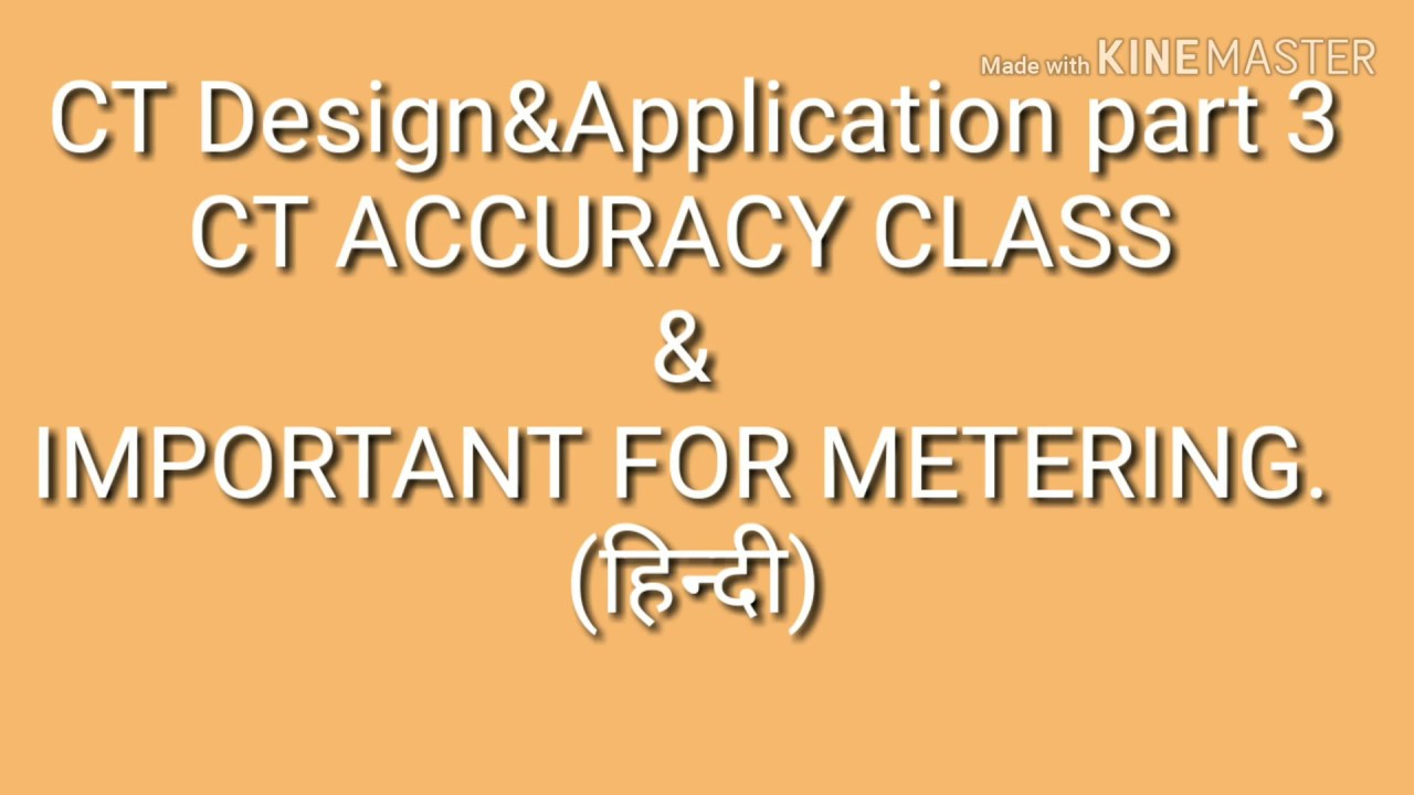 CT accuracy class Metering Class YouTube