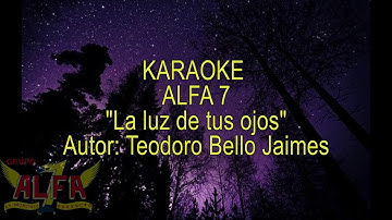 Thumbnail of Karaoke ALFA 7 La luz de tus ojos