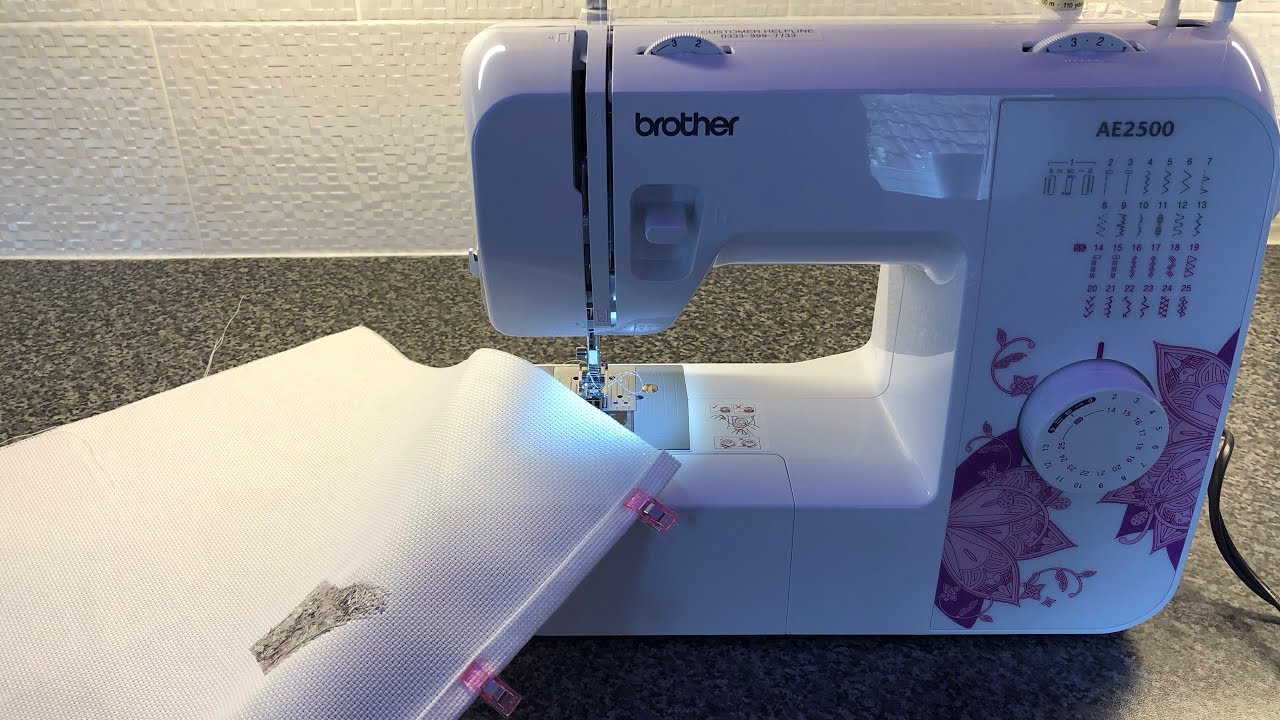 Brother AE2500 Sewing Machine Dealing with fraying edges on cross