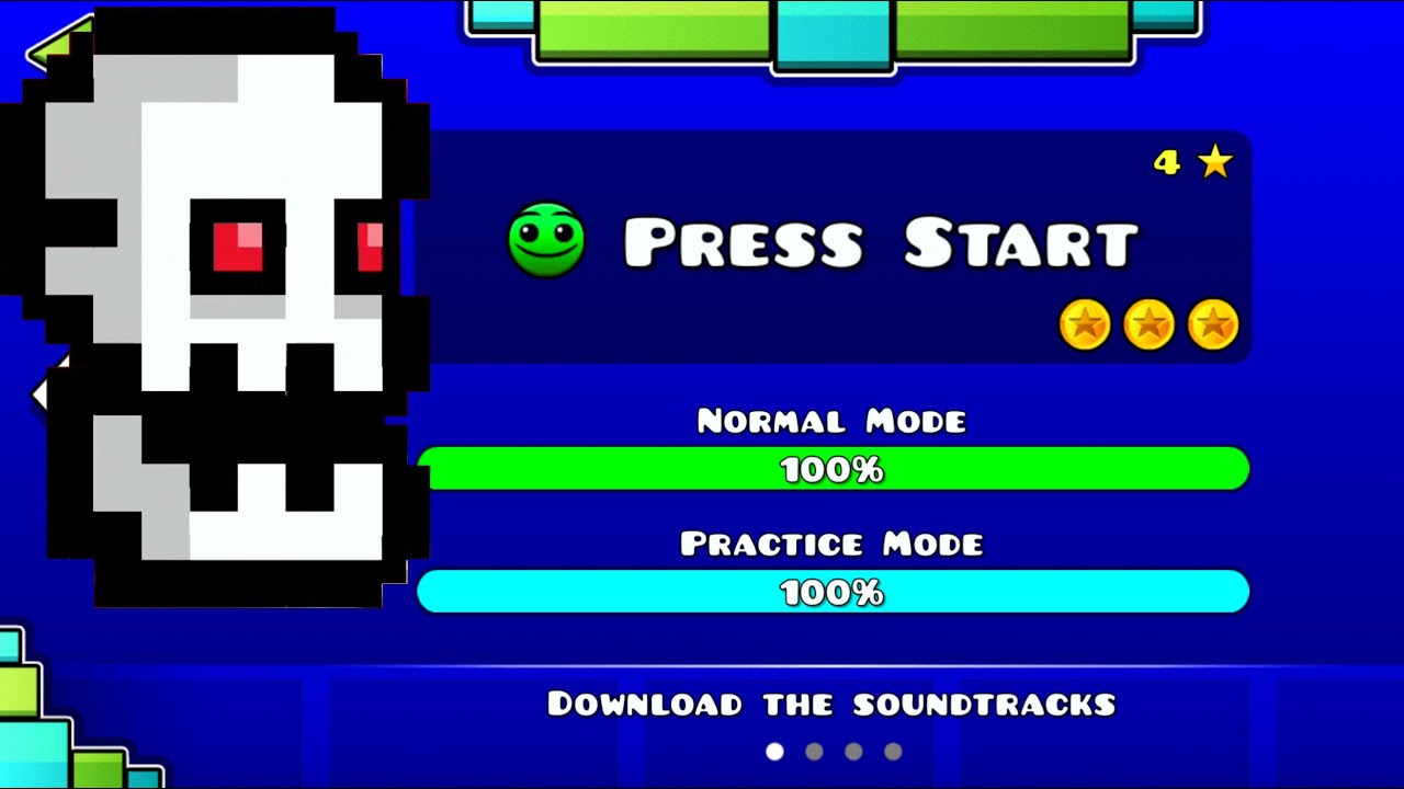 Картинки geometry dash press start
