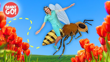 Tiny Danny Rides a Bee! 🐝 | Gardening | Learning Video for Kids | Danny Go!