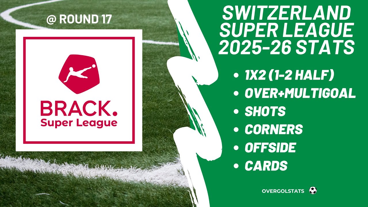 Switzerland Super League 2025-26 Stats @ Round 17 | OverGolStats