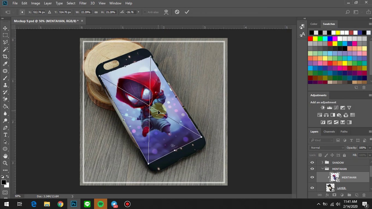 Download Cara mengedit mockup case hp menggunakan photoshop ...