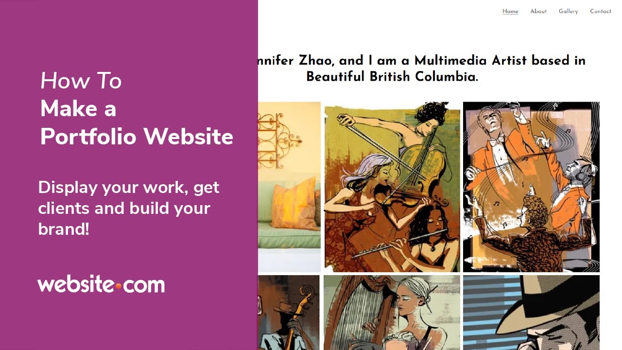 How To Make a Portfolio Website Without a Web Designer - YouTube