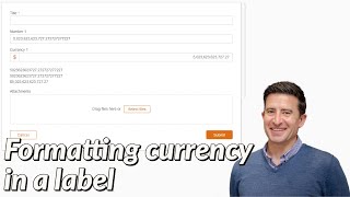 How to format currency in a label in Nintex Forms (Office365 or Nintex Workflow Cloud)