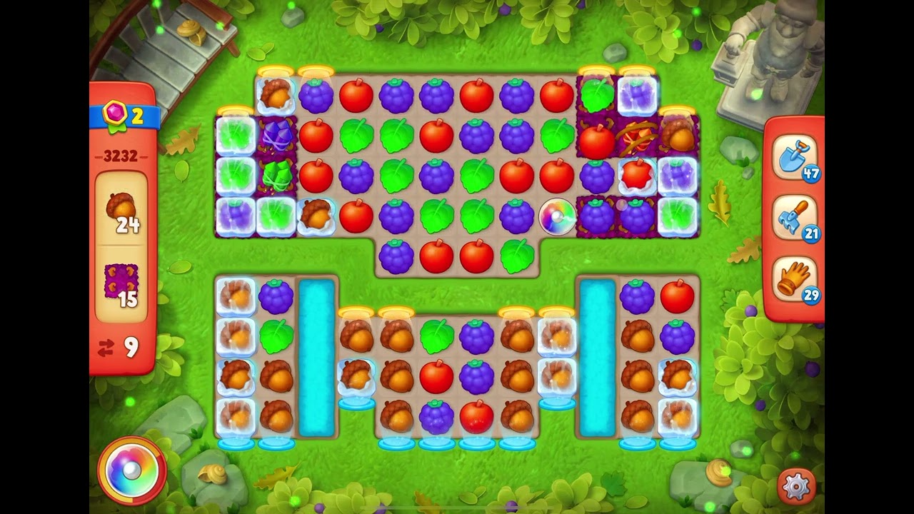 GardenScapes Level 3232 no boosters (13 moves) - YouTube