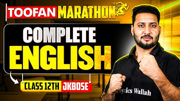 JKBOSE Class 12th | Complete English🔥 (Theory + CYQ