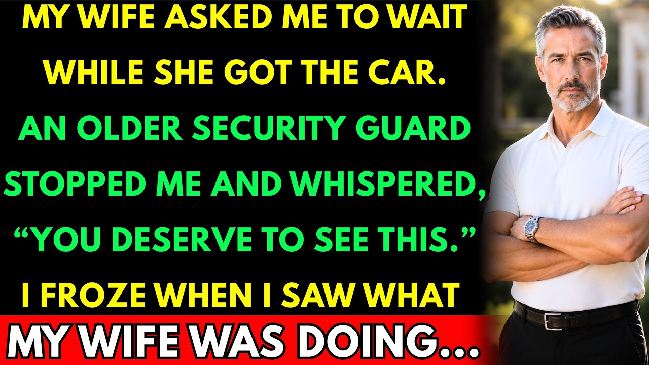 On our 24th wedding anniversary, my wife kissed me, took the car keys, and said she'd pull the car around. Five minutes later, a security guard pulled me aside and pointed at a monitor. There she...