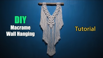 Easy Tutorial Driftwood Macrame Wall Hanging | Macrame For Beginners | Boho Style | LIT decor