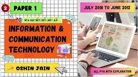 INFORMATION & COMMUNICATION TECHNOLOGY 🔥| NET SET JRF | Solved PYQ 2018-2012 (Part 2) #ict #pyq #A.P