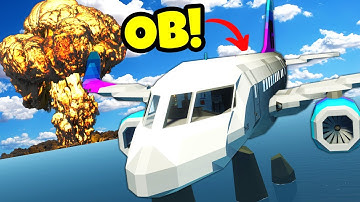 Surviving a NUKE in a Plane with OB in Stormworks Multiplayer!