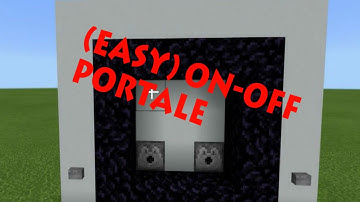 How to make an (EASY) ON-OFF nether portal (Minecraft Bedrock Edition)