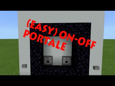 Come fare un (facile) (Minecraft Bedrock Edition) ON-OFF portale inferi