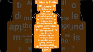 This first video of the series. #flutter #dart #Getx #bloc #flutterinterview #interviewquestions