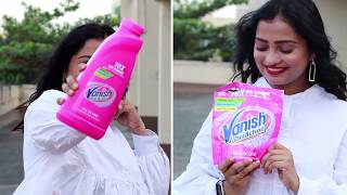 How To Remove Tough Stains From Clothes Using Vanish Oxi Action Best Detergent To Remove Stains