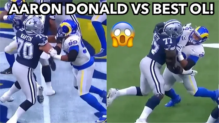 Aaron Donald vs Zack Martin & Tyron Smith (2020) OL vs DL