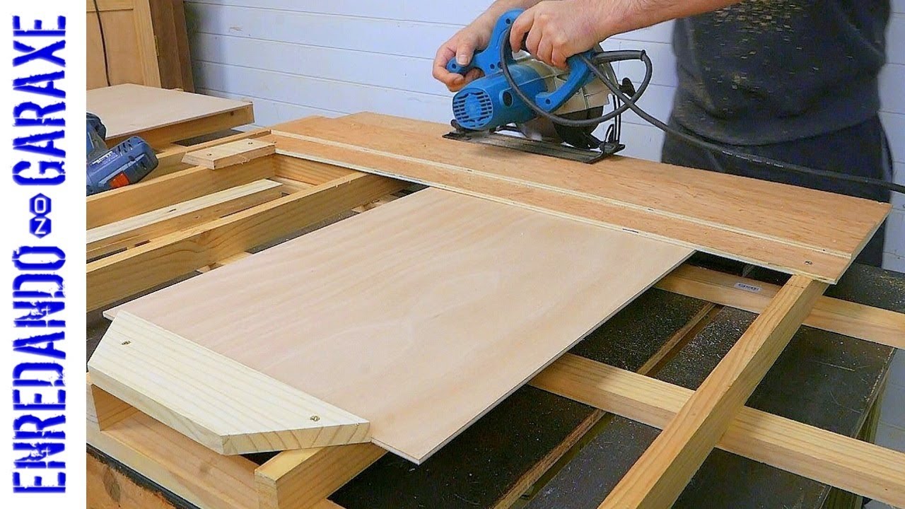 Watch A Circular Saw Trick To Cut Identical Plywood Boards