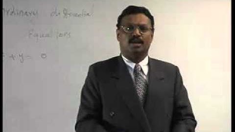 ODE Lecture by Dr.T.N.Shanmugam