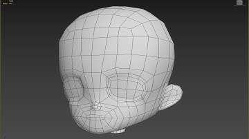Autodesk 3ds Max chibi / anime character head modeling