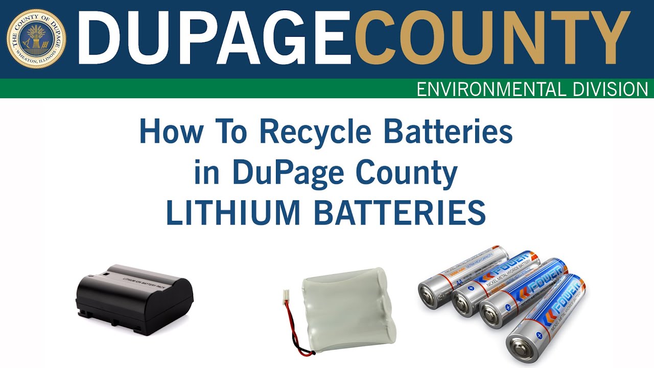 How to Manage Lithium Batteries in DuPage County
