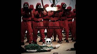 Circle Guards Vs Triangle Guards... Squid Game Heart Trend Edit - Ninjazx777