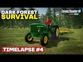 BUYING EQUIPMENT TO MAKE HAY!! [Dark Forest Survival] FS22 Timelapse # 4