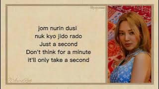 HYO - 'Second' (Feat. BIBI) Easy Lyrics