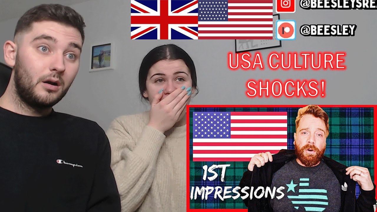 British Couple Reacts to 10 Crazy Things a British person noticed about ...