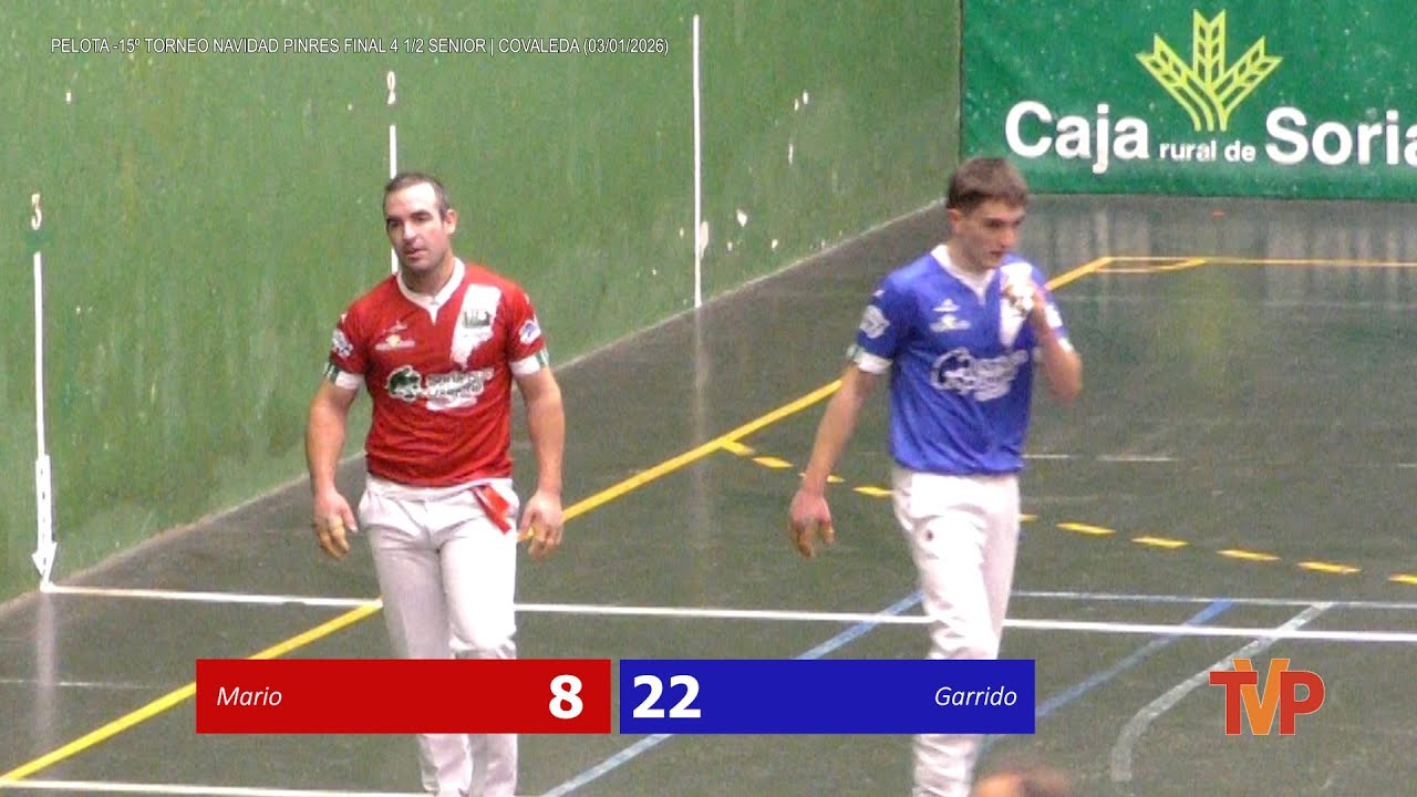 Pelota Mano Final 4 y 1/2 Aficionado Trofeo Navidad |  Garrido VS Mario | Covaleda 2026