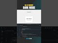 Dark Mode CSS Only (No JS) 🌗 #Shorts