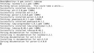 Rubocop installation