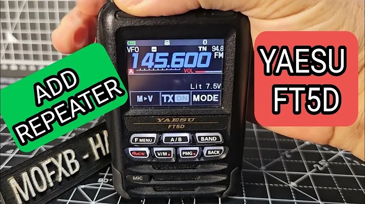 YAESU FT5D - ADD REPEATER AND STORE TO MEMORY 2024