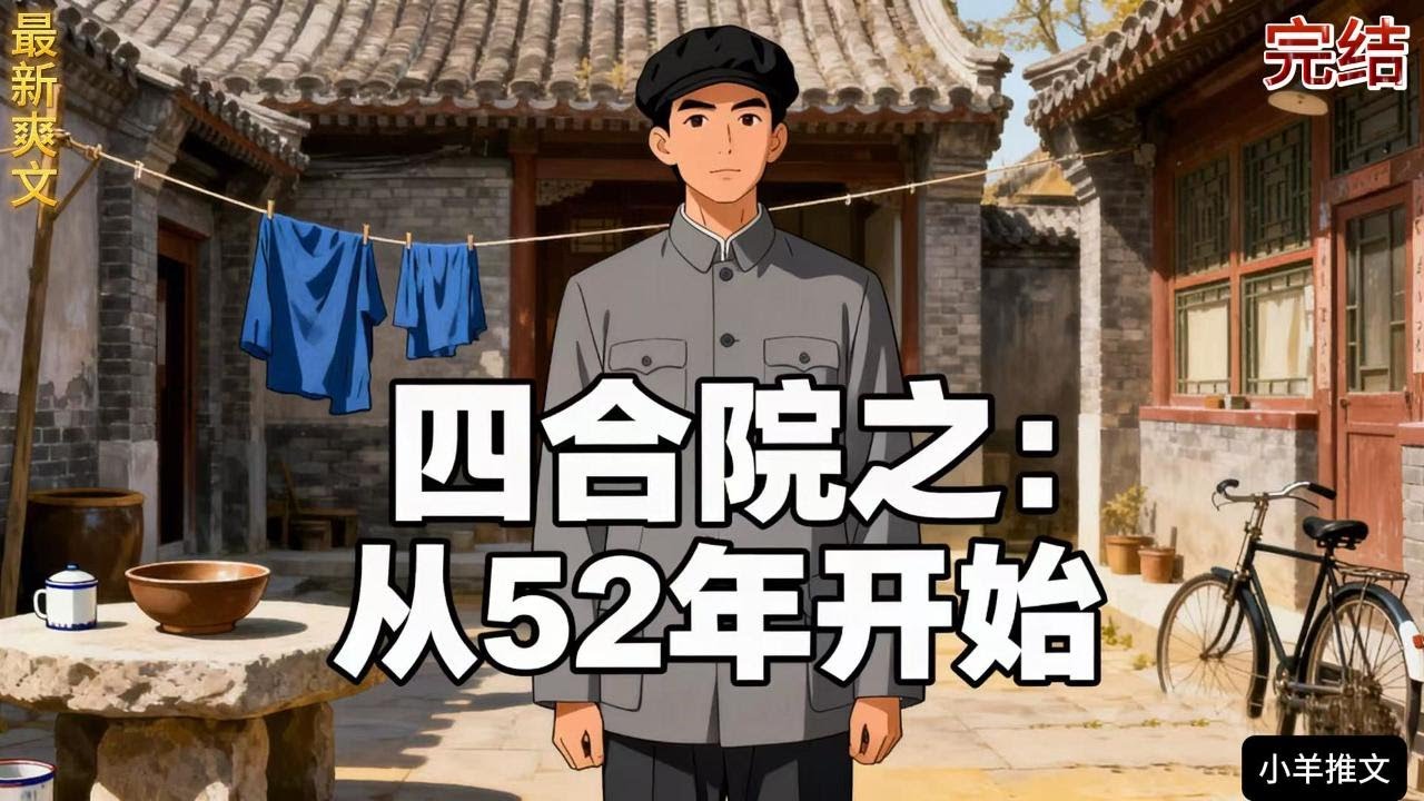 完结《四合院之从52年开始》二十一世纪退伍兵意外穿越到情满四合院，成为一名刚从朝鲜战场转业回来的退伍兵李强，回到四合院与哥嫂一家过着平淡又幸福的普通人生活……#小说  #推文  #重生 #爽文 #有聲