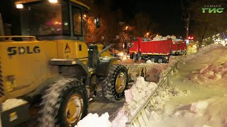 В Самаре дороги расчищают от снега под контролем специалистов и общественников