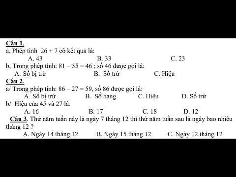 End-of-semester 1 math exam for 2nd grade, school year 2025 - youtube