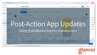 Populate QuickBooks Invoice Data in monday.com Using Glances