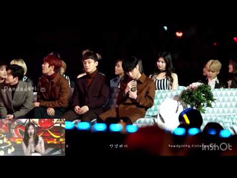 EXO, BTS & Twice React to Eunji @ MMA 2016