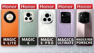 Honor Magic6 Lite vs Honor Magic6 vs Honor Magic6 Pro vs Honor Magic6 Ultimate vs Honor Magic6 RSR