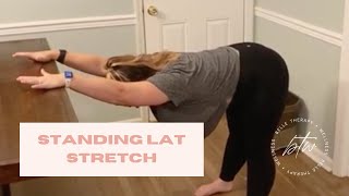 ✨ Standing Lat Stretch ✨