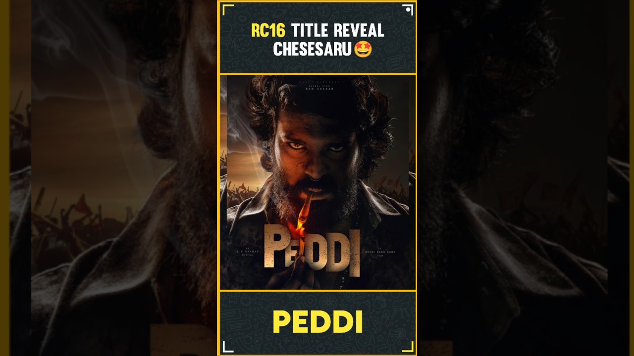 RC 16 Title Reveal Chesesaru🤩| Ram Charan, Janhvi Kapoor | Peddi | Buchi Babu | RC16 | InfiniPark