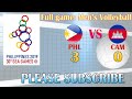 Full game | Philippines Vs Cambodia | Men's Volleyball | Sea games 2019 | Dec 02, 2019