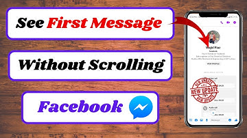 how to see the first message on facebook messenger without scrolling much(2023)